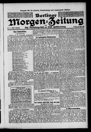 Berliner Morgenzeitung vom 24.03.1911
