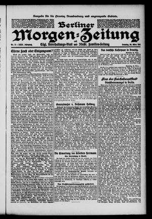 Berliner Morgen-Zeitung vom 26.03.1911
