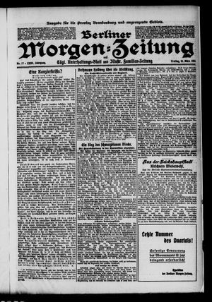 Berliner Morgenzeitung vom 31.03.1911