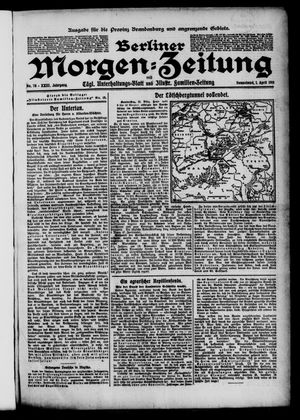 Berliner Morgenzeitung vom 01.04.1911