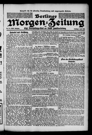 Berliner Morgenzeitung vom 02.04.1911