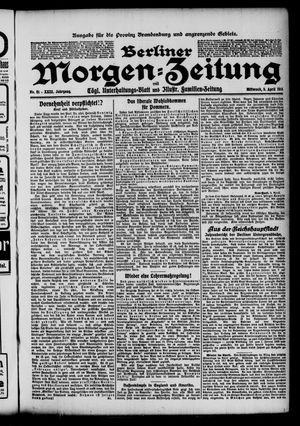 Berliner Morgenzeitung vom 05.04.1911
