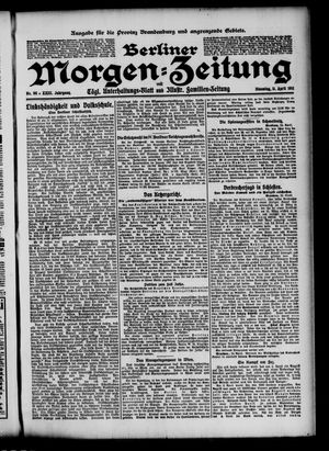 Berliner Morgen-Zeitung vom 11.04.1911