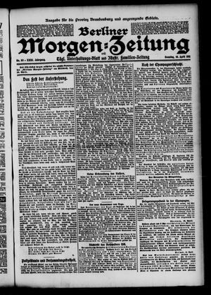 Berliner Morgenzeitung vom 16.04.1911