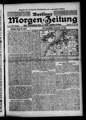 Berliner Morgenzeitung on Apr 26, 1911
