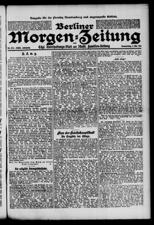 Berliner Morgen-Zeitung vom 04.05.1911