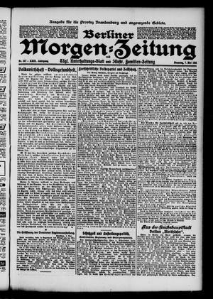 Berliner Morgen-Zeitung vom 07.05.1911