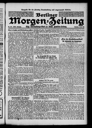 Berliner Morgen-Zeitung vom 09.05.1911