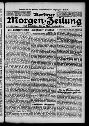 Berliner Morgen-Zeitung vom 17.05.1911