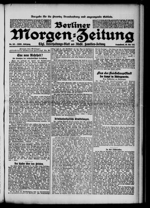 Berliner Morgen-Zeitung vom 20.05.1911