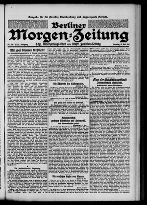Berliner Morgen-Zeitung vom 21.05.1911