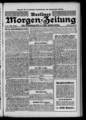 Berliner Morgen-Zeitung vom 28.05.1911