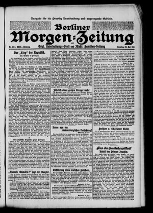Berliner Morgen-Zeitung vom 30.05.1911