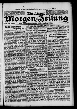 Berliner Morgen-Zeitung vom 01.06.1911