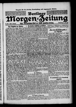 Berliner Morgen-Zeitung vom 15.06.1911