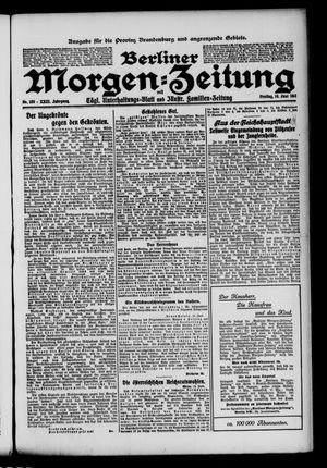 Berliner Morgen-Zeitung vom 16.06.1911