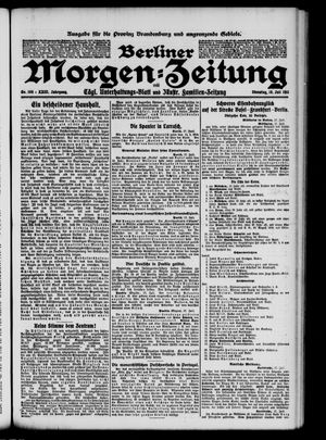 Berliner Morgen-Zeitung vom 18.07.1911