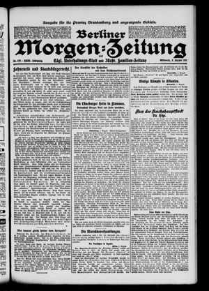Berliner Morgen-Zeitung vom 02.08.1911