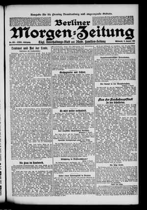 Berliner Morgen-Zeitung vom 09.08.1911