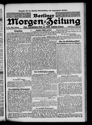 Berliner Morgen-Zeitung vom 24.08.1911