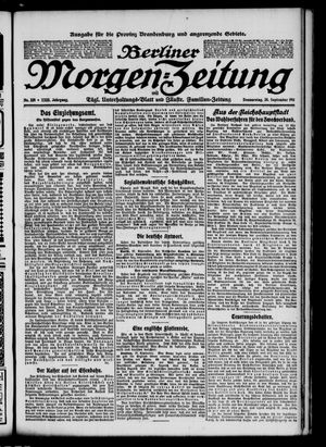 Berliner Morgen-Zeitung vom 28.09.1911