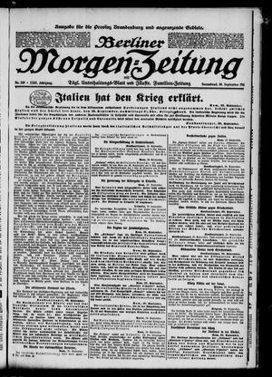 Berliner Morgen-Zeitung vom 30.09.1911