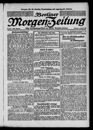 Berliner Morgen-Zeitung vom 04.10.1911