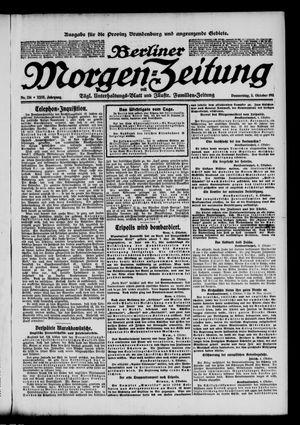 Berliner Morgen-Zeitung vom 05.10.1911