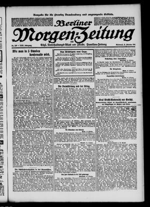 Berliner Morgen-Zeitung vom 11.10.1911