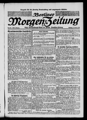 Berliner Morgen-Zeitung vom 17.10.1911