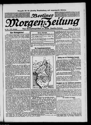 Berliner Morgen-Zeitung vom 22.10.1911