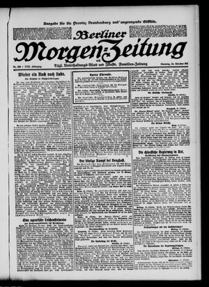 Berliner Morgen-Zeitung vom 24.10.1911