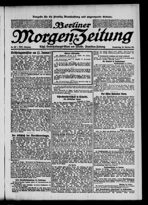 Berliner Morgen-Zeitung vom 26.10.1911