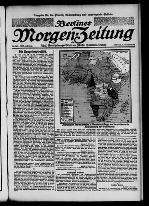Berliner Morgen-Zeitung vom 08.11.1911