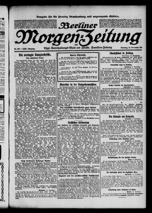 Berliner Morgen-Zeitung vom 14.11.1911