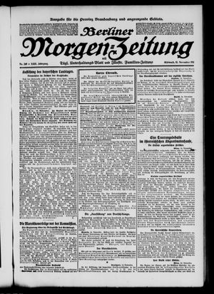 Berliner Morgen-Zeitung vom 15.11.1911
