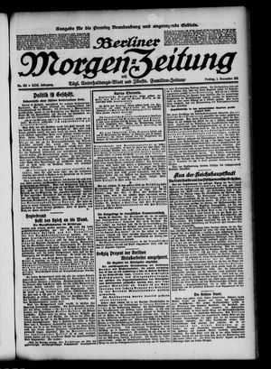 Berliner Morgen-Zeitung vom 01.12.1911