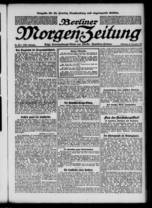 Berliner Morgen-Zeitung vom 13.12.1911