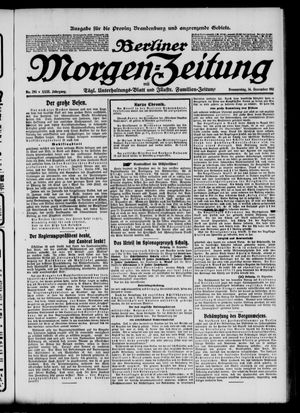 Berliner Morgen-Zeitung vom 14.12.1911