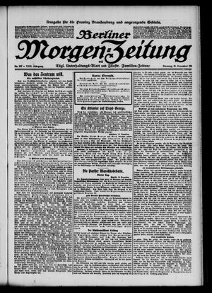 Berliner Morgen-Zeitung vom 19.12.1911
