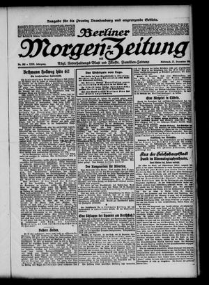 Berliner Morgen-Zeitung vom 27.12.1911