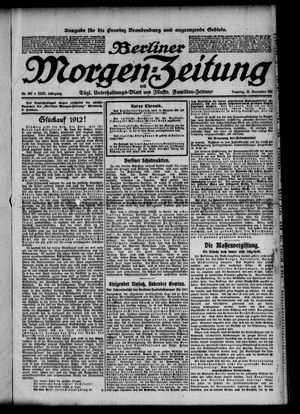 Berliner Morgenzeitung vom 31.12.1911