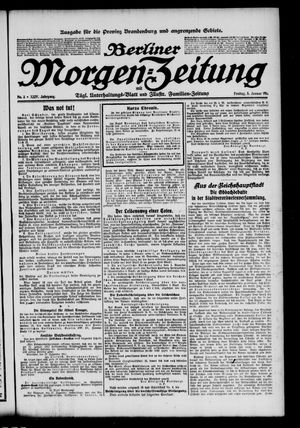 Berliner Morgenzeitung vom 05.01.1912