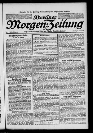 Berliner Morgenzeitung vom 07.01.1912