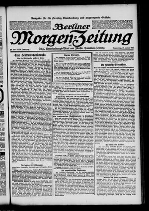 Berliner Morgenzeitung vom 25.01.1912