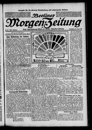 Berliner Morgenzeitung on Jan 27, 1912