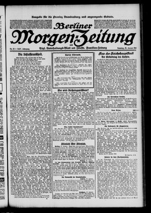 Berliner Morgenzeitung vom 28.01.1912