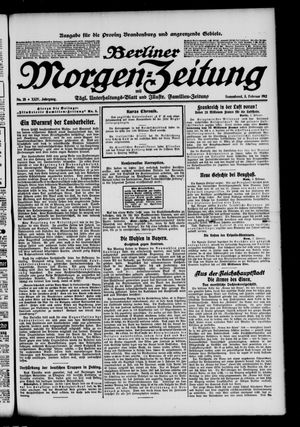 Berliner Morgen-Zeitung vom 03.02.1912