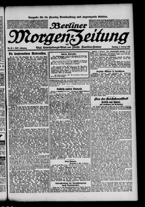 Berliner Morgenzeitung vom 04.02.1912