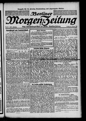 Berliner Morgen-Zeitung vom 16.02.1912